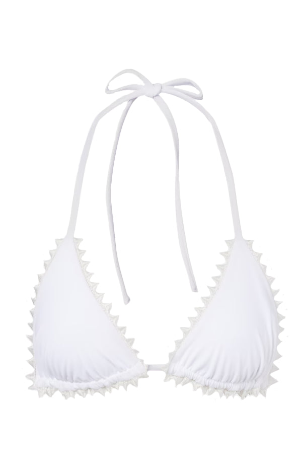 Top bikini a triangolo in bianco Jacquemus - donna 