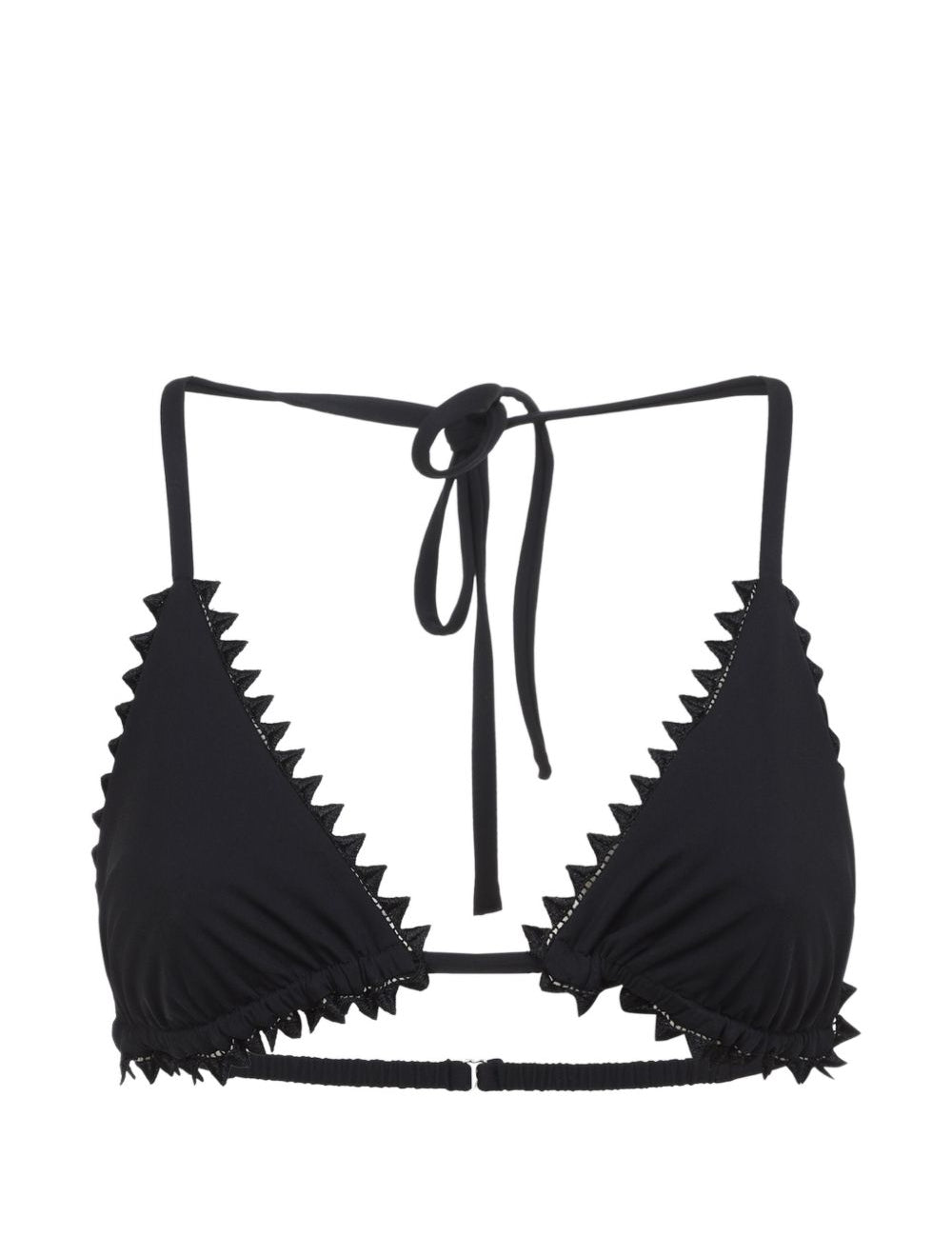 Top Bikini Picot Le Haut De Maillot in neroo Jacquemus - donna 