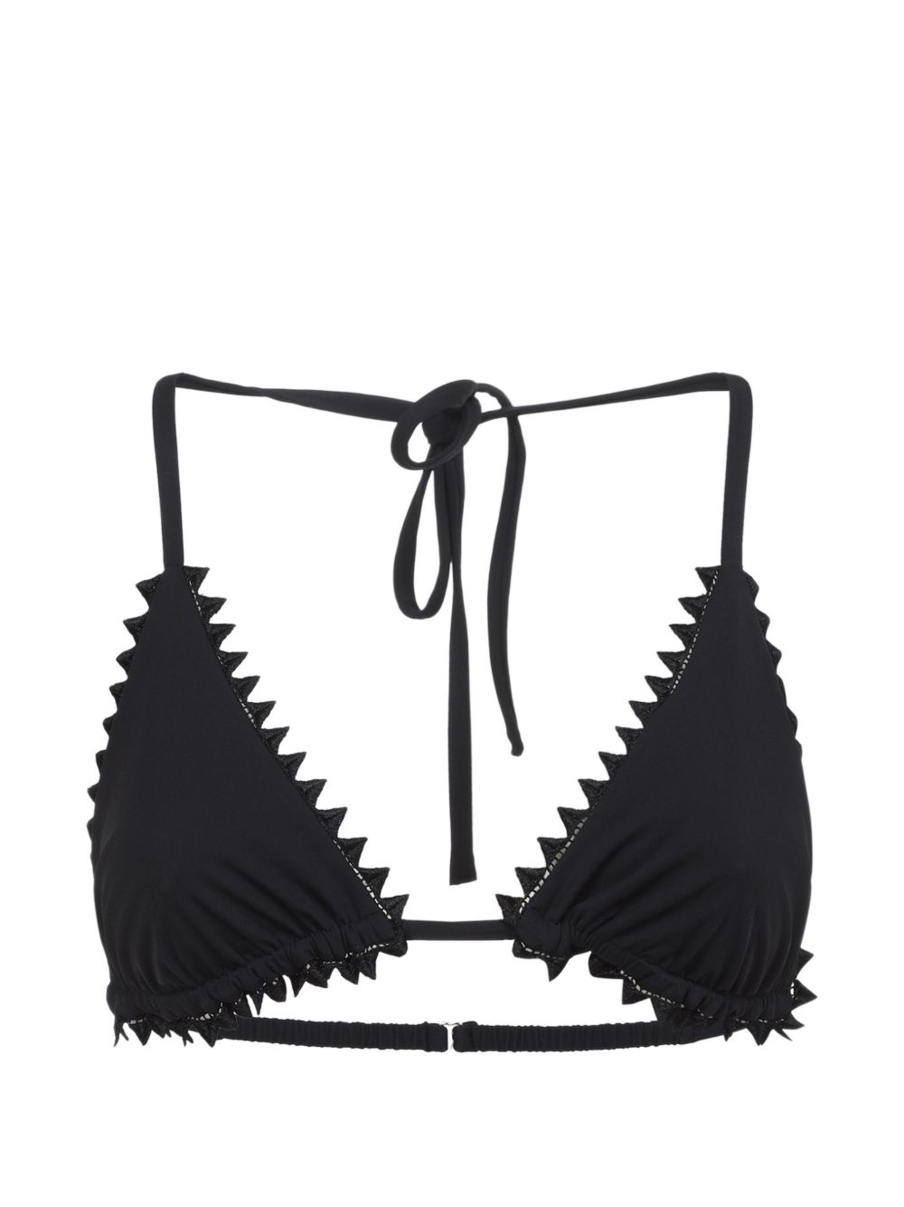 Top Bikini Picot Le Haut De Maillot in neroo Jacquemus - donna 