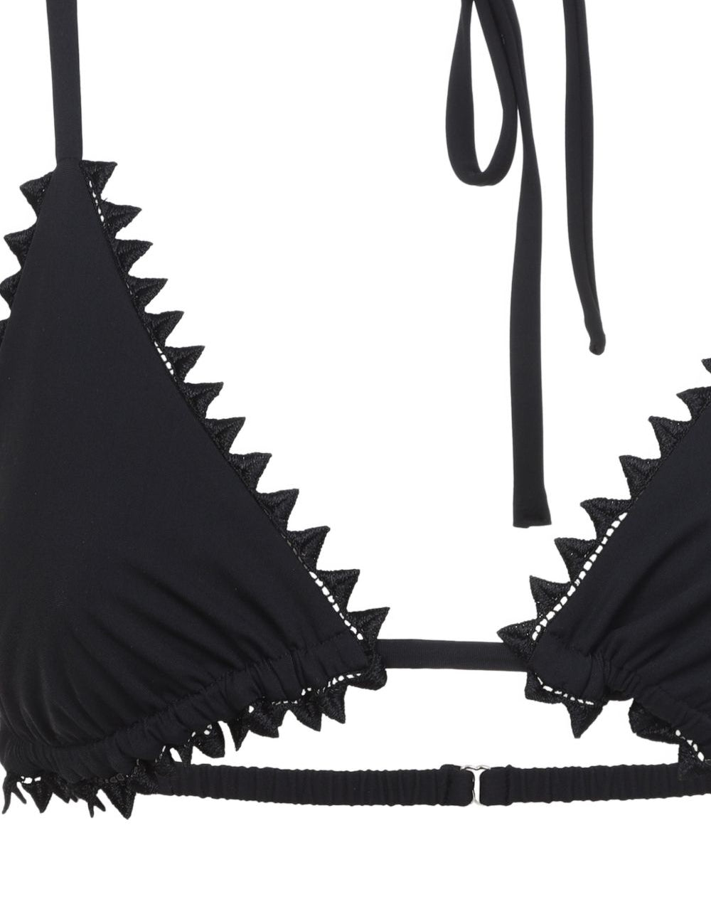 Top Bikini Picot Le Haut De Maillot in neroo Jacquemus - donna 