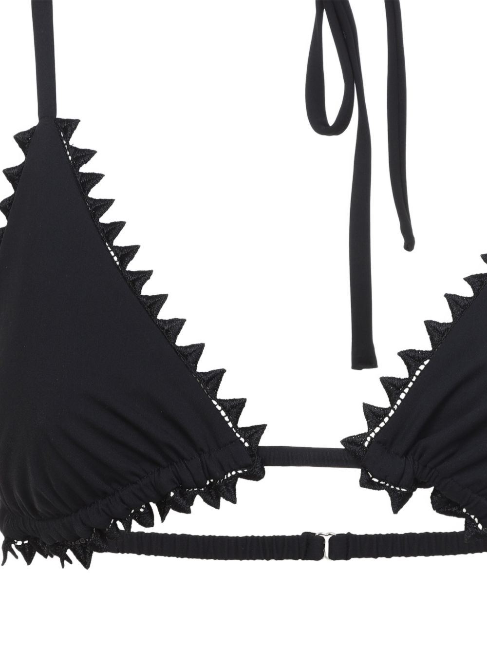 Top Bikini Picot Le Haut De Maillot in neroo Jacquemus - donna 