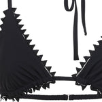 Top Bikini Picot Le Haut De Maillot in neroo Jacquemus - donna 