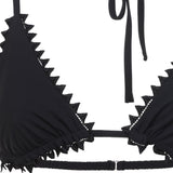 Top Bikini Picot Le Haut De Maillot in neroo Jacquemus - donna 