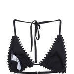 Top Bikini Picot Le Haut De Maillot in neroo Jacquemus - donna 