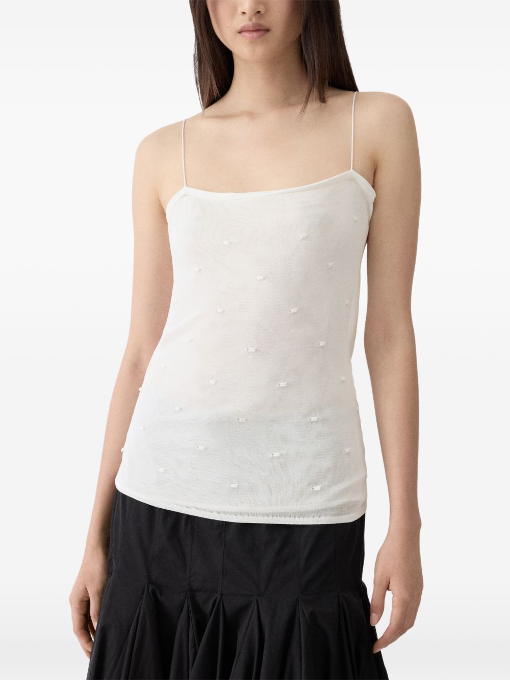 Canotta La Plumetis in bianco Jacquemus - donna 