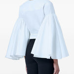 Blusa le cache coeur paysan in bianco Jacquemus - donna 