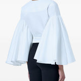 Blusa le cache coeur paysan in bianco Jacquemus - donna 
