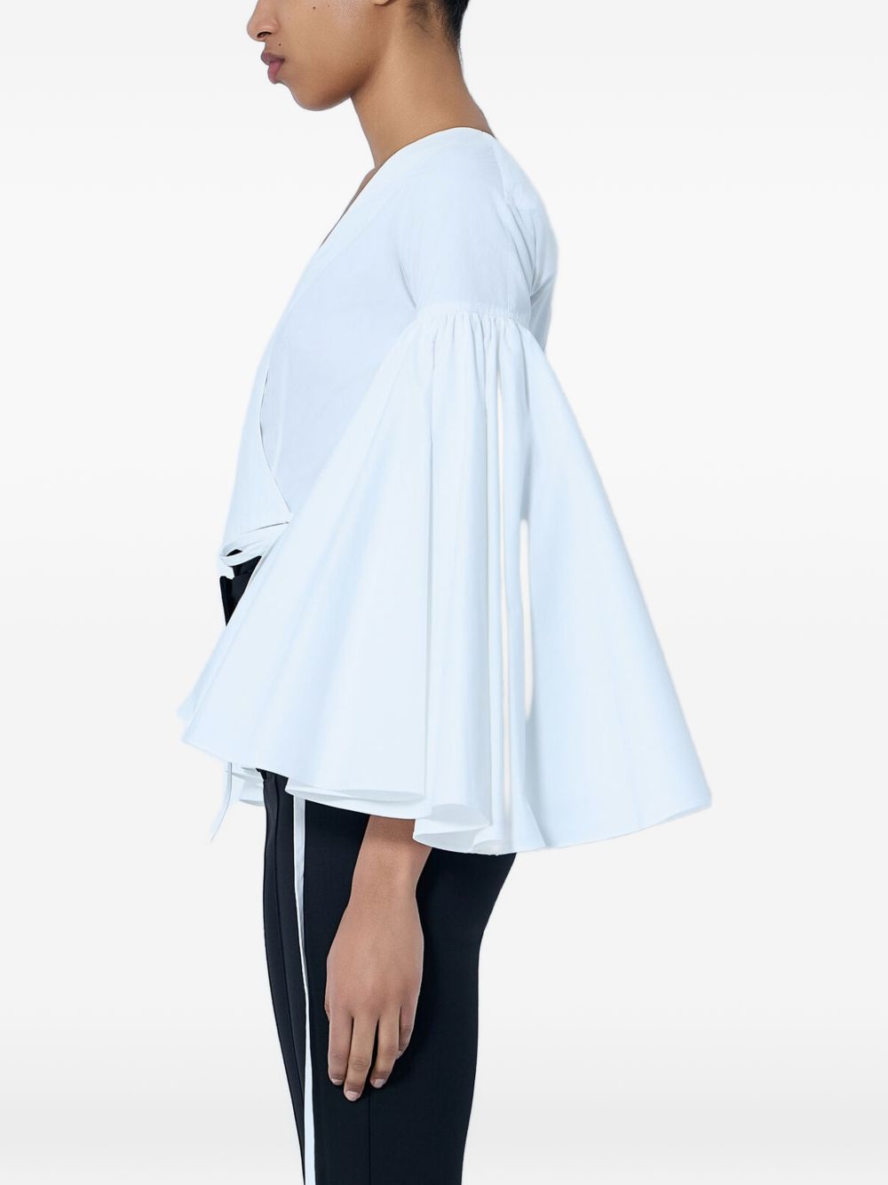 Blusa le cache coeur paysan in bianco Jacquemus - donna 