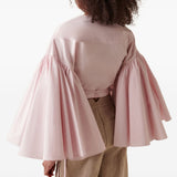 Blusa con maniche voluminose le cache coeur paysanin in rosa Jacquemus - donna 