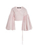 Blusa con maniche voluminose le cache coeur paysanin in rosa Jacquemus - donna