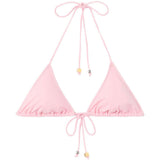 Top bikini a triangolo in rosa Jacquemus - donna 