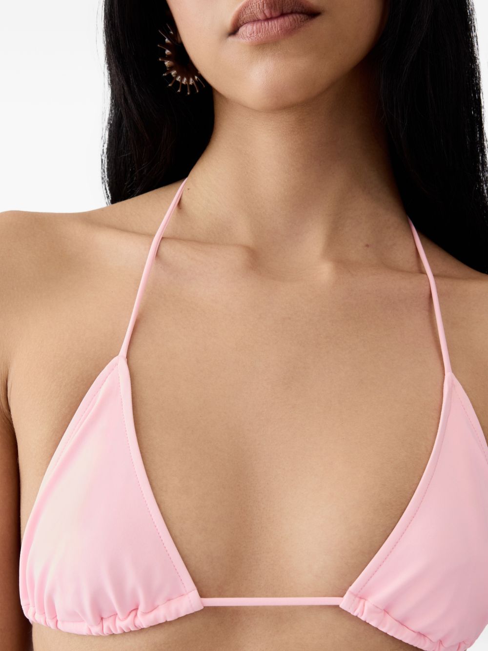 Top bikini a triangolo in rosa Jacquemus - donna 