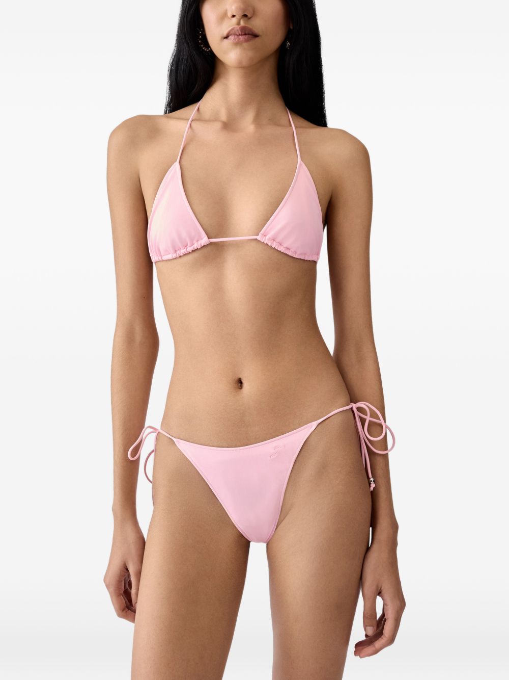 Top bikini a triangolo in rosa Jacquemus - donna 