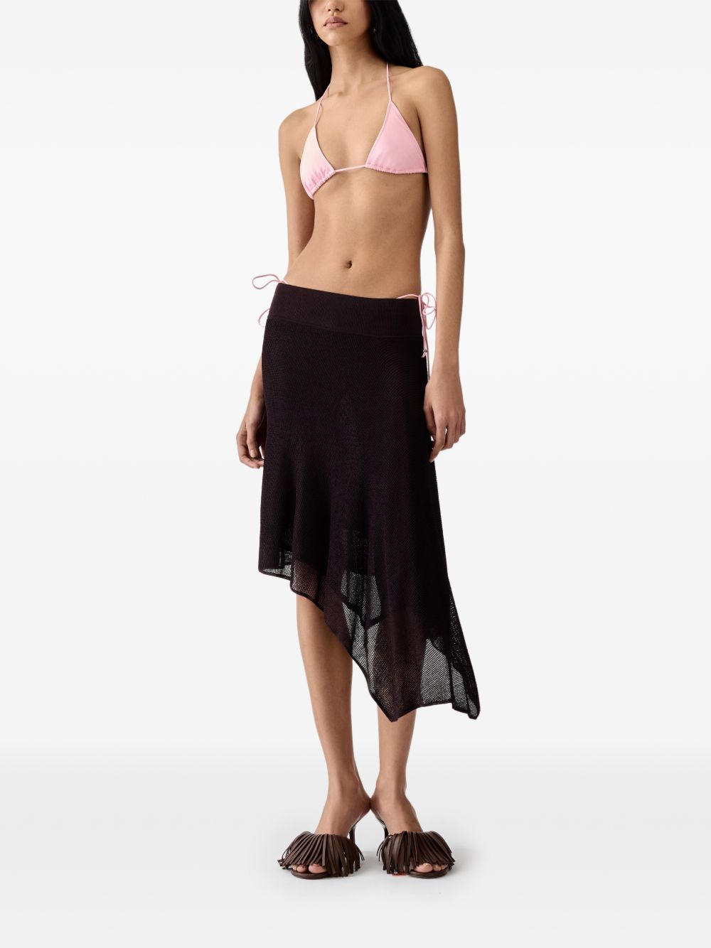 Top bikini a triangolo in rosa Jacquemus - donna 