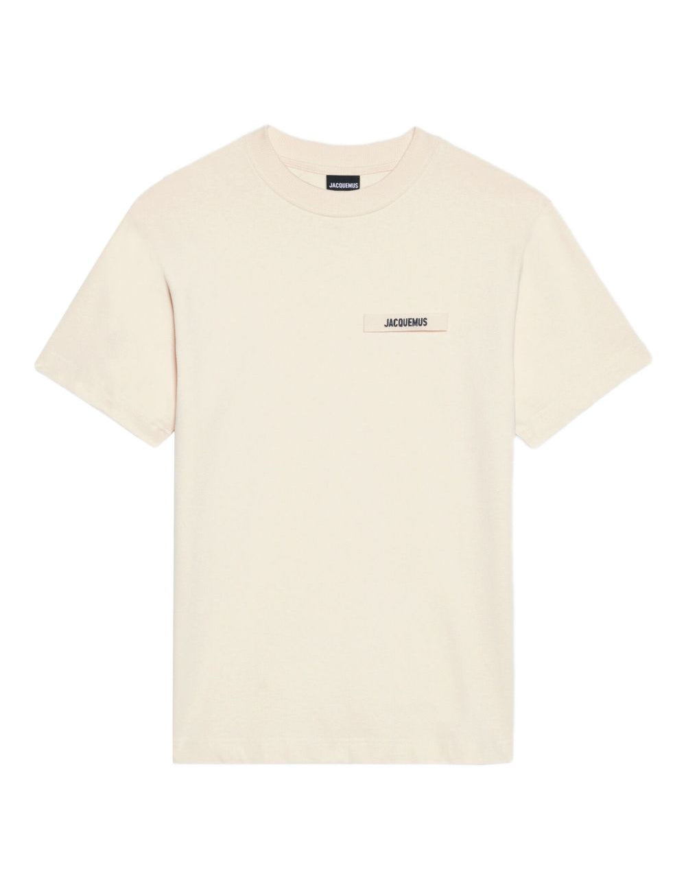 T-shirt con logo in avorio Jacquemus - uomo 
