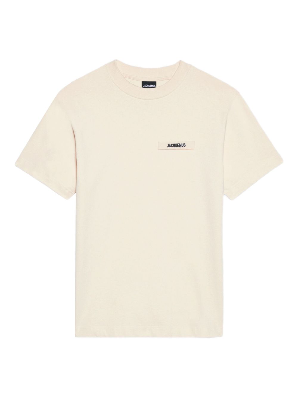 T-shirt con logo in avorio Jacquemus - uomo 