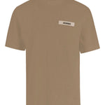 T-shirt con logo in beige Jacquemus - uomo 