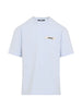 T-shirt con logo e toppa in blu Jacquemus - uomo