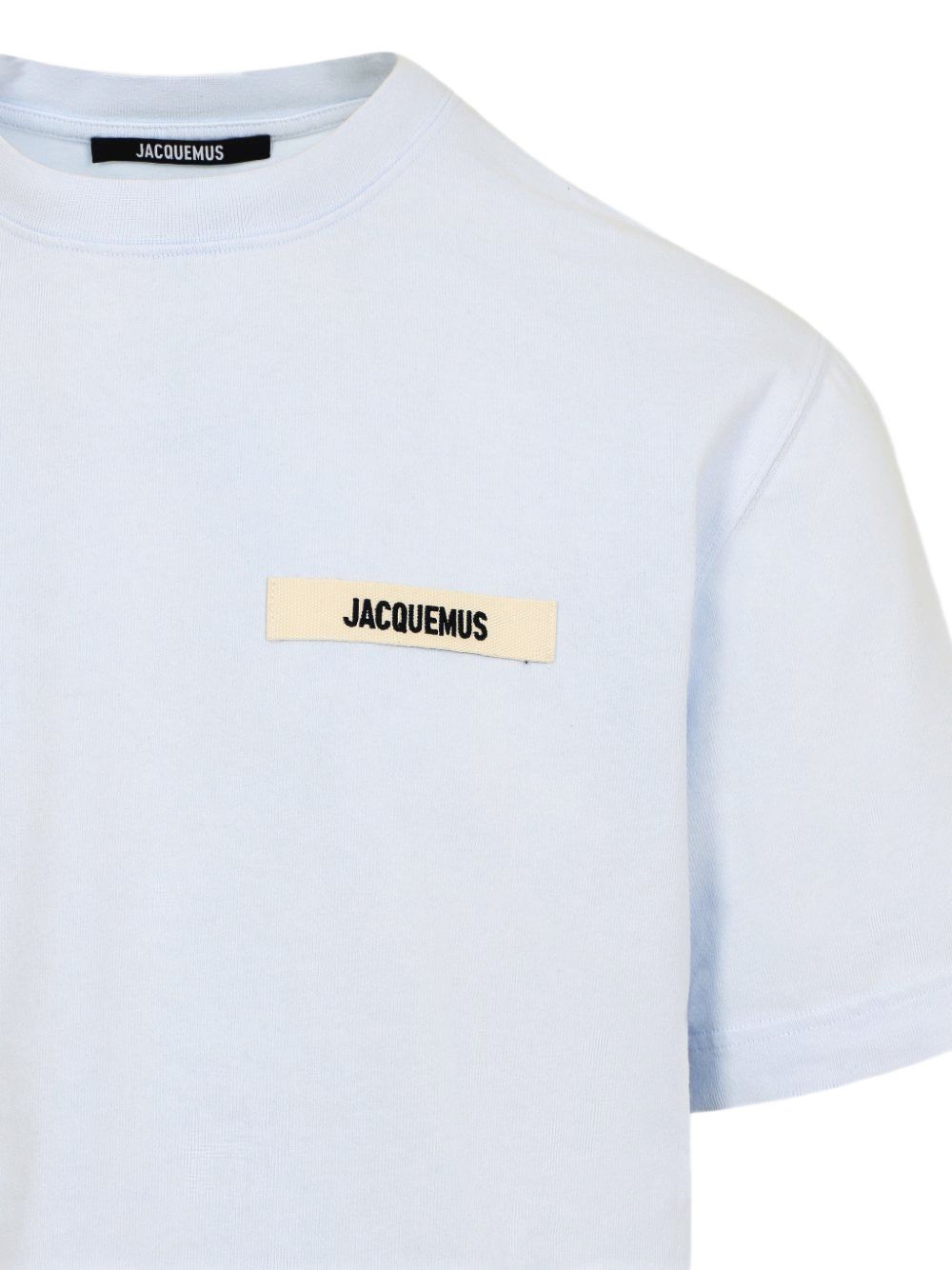 T-shirt con logo e toppa in blu Jacquemus - uomo 