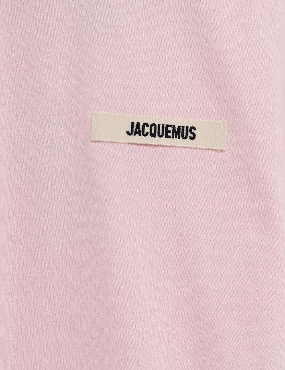 T-shirt a maniche corte le tshirt gros grain in rosa Jacquemus - unisex 