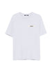 T-shirt con logo e toppa in gros grain in grigio Jacquemus - uomo