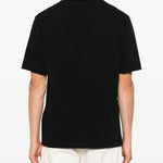 T-shirt con logo e toppa in gros grain in nero Jacquemus - uomo 