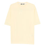 T-shirt girocollo carré in giallo Jacquemus - uomo 