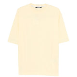 T-shirt girocollo carré in giallo Jacquemus - uomo 