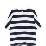 T-shirt a maniche corte a righe in blu e bianco Jacquemus - uomo 