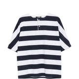 T-shirt a maniche corte a righe in blu e bianco Jacquemus - uomo 