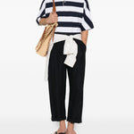 T-shirt a maniche corte a righe in blu e bianco Jacquemus - uomo 