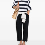 T-shirt a maniche corte a righe in blu e bianco Jacquemus - uomo 