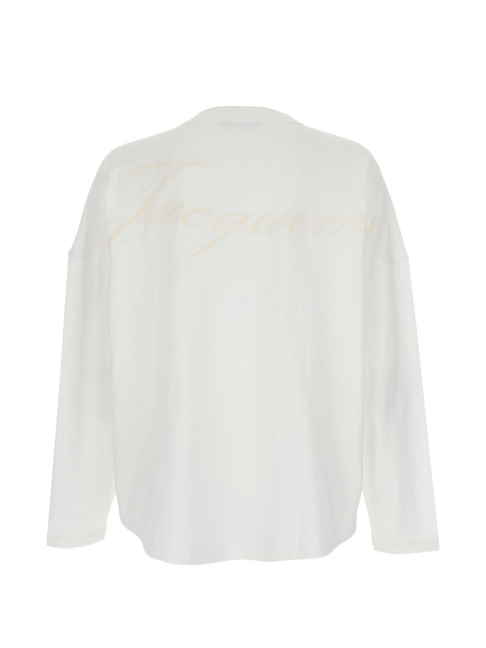 T-shirt a maniche lunghe in bianco Jacquemus - uomo 