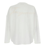 T-shirt a maniche lunghe in bianco Jacquemus - uomo 