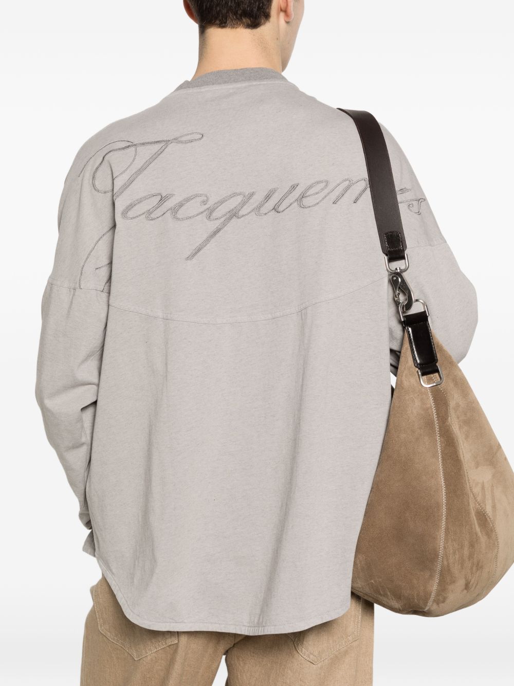 Polo a maniche lunghe  in grigio Jacquemus - uomo 