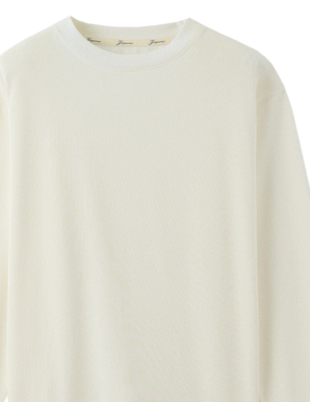 T-shirt Rond Carré a maniche lunghe in bianco Jacquemus - uomo 