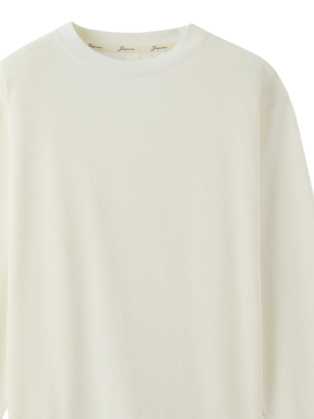 T-shirt Rond Carré a maniche lunghe in bianco Jacquemus - uomo 