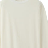 T-shirt Rond Carré a maniche lunghe in bianco Jacquemus - uomo 