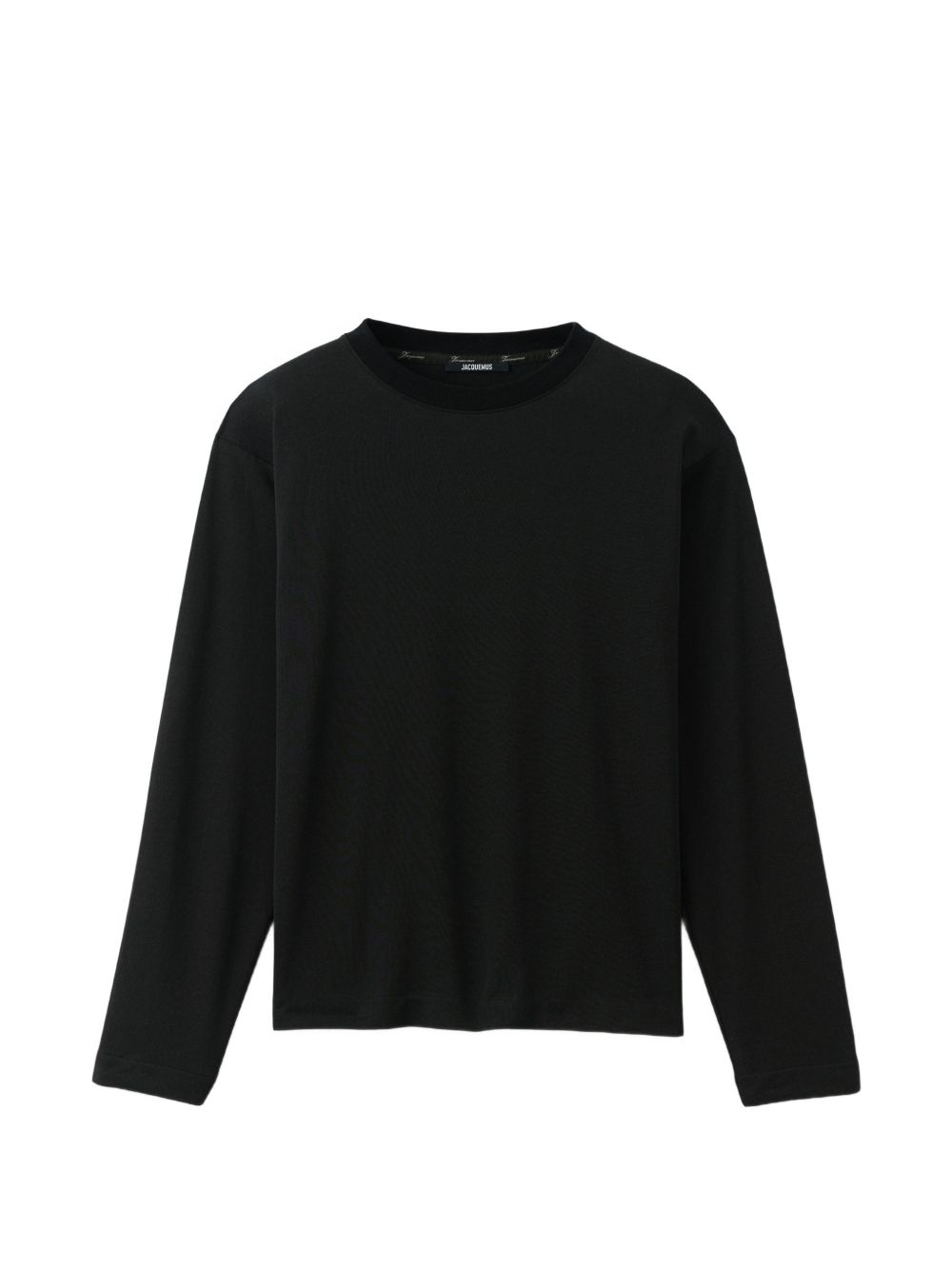 T-shirt Rond Carré a maniche lunghe in nero Jacquemus - uomo 