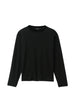 T-shirt Rond Carré a maniche lunghe in nero Jacquemus - uomo