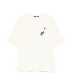 T-shirt con pala ricamata in bianco Jacquemus - uomo 