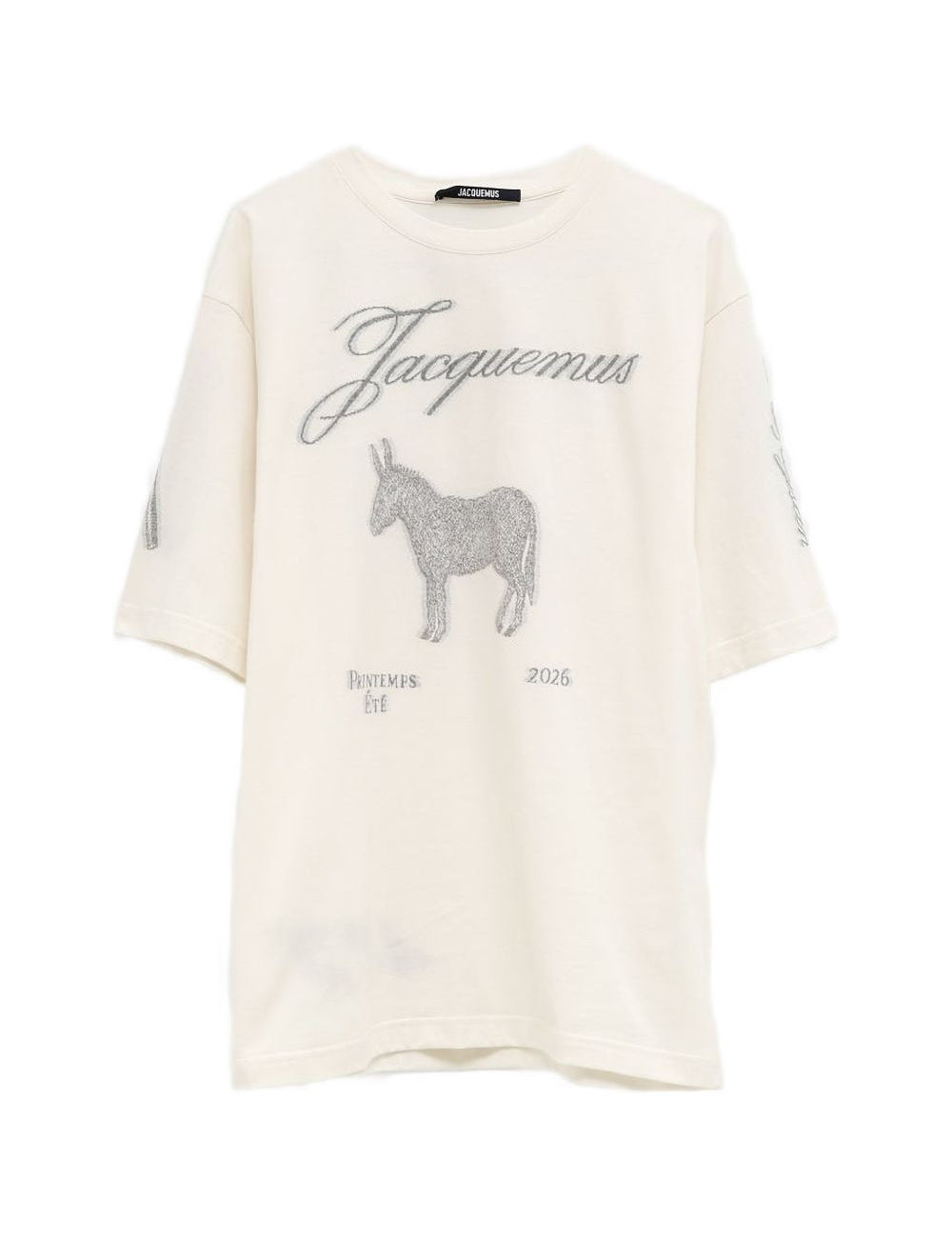 T-shirt le âne asino-jacquard in bianco Jacquemus - uomo 