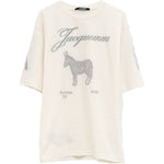 T-shirt le âne asino-jacquard in bianco Jacquemus - uomo 