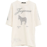 T-shirt le âne asino-jacquard in bianco Jacquemus - uomo 