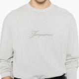 T-shirt a maniche lunghe in grigio Jacquemus - unisex 