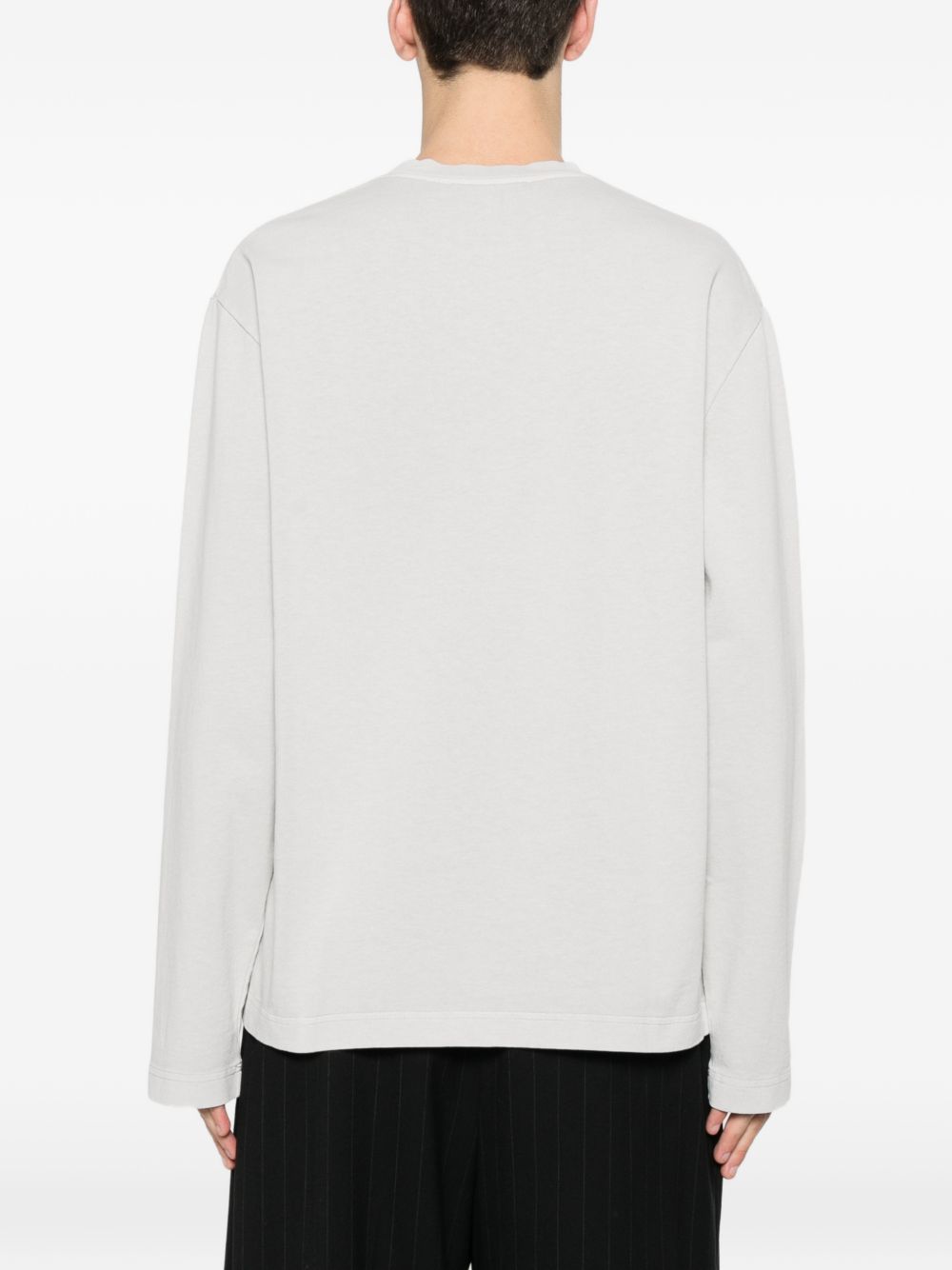 T-shirt a maniche lunghe in grigio Jacquemus - unisex 