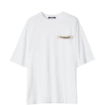 T-shirt con logo in beige Jacquemus - uomo 