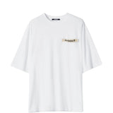 T-shirt con logo in beige Jacquemus - uomo 
