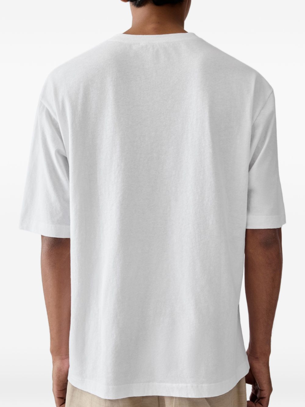 T-shirt con logo in beige Jacquemus - uomo 