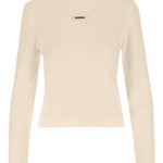 T-shirt a maniche lunghe le tshirt gros grain in beige Jacquemus - donna 